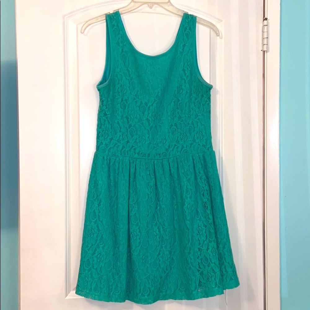 Mint lace dress